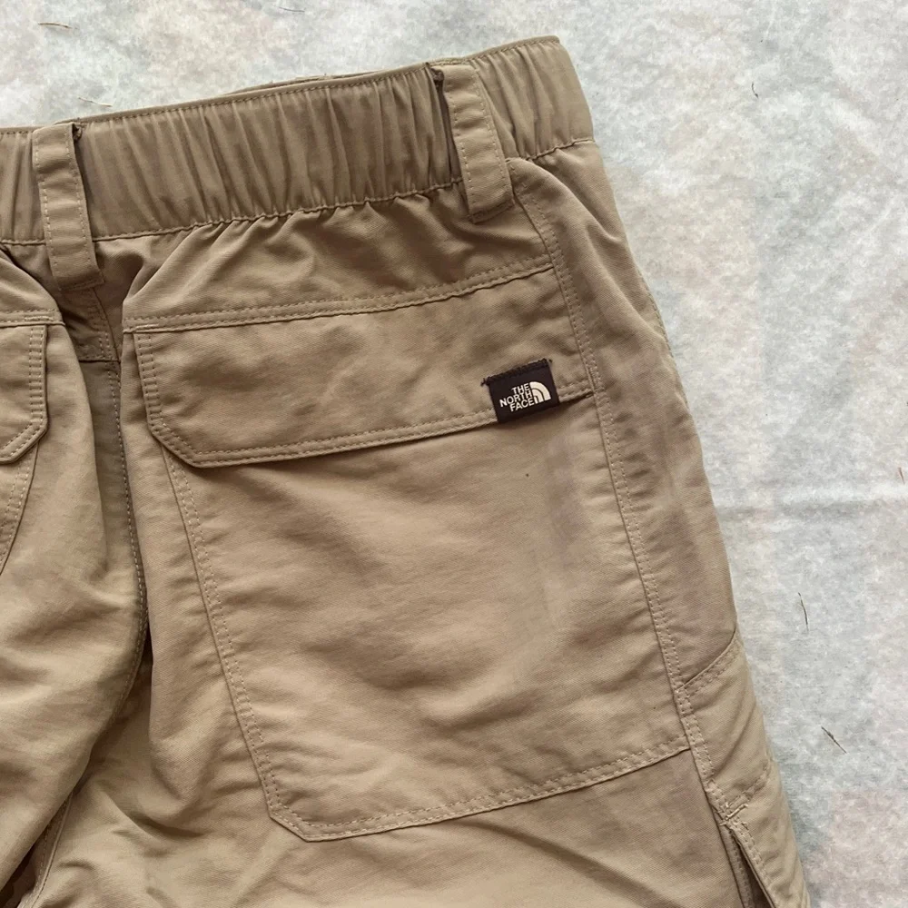 Mens North Face Convertible Pants Shorts Outdoors Hiking Tan Sz Small